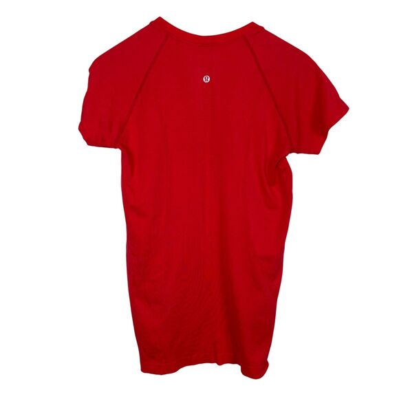 Lululemon Red Run Swiftly Short Sleeve Shirt Women’s 8 - Picture 2 of 4